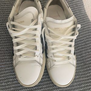 Men Saint Laurent Star Sneaker. USED